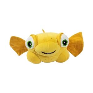 Wildlife Artists Yellow Puffer Fish Plush Stuffed Animal Spotted Green Eyes 13in